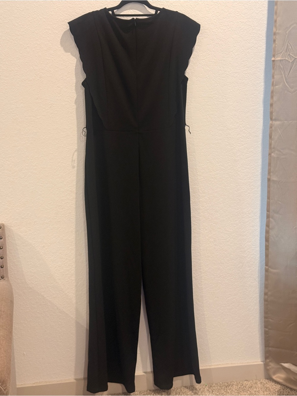 Isaac Mizrahi Black Sleeveless Wide-Leg Jumpsuit